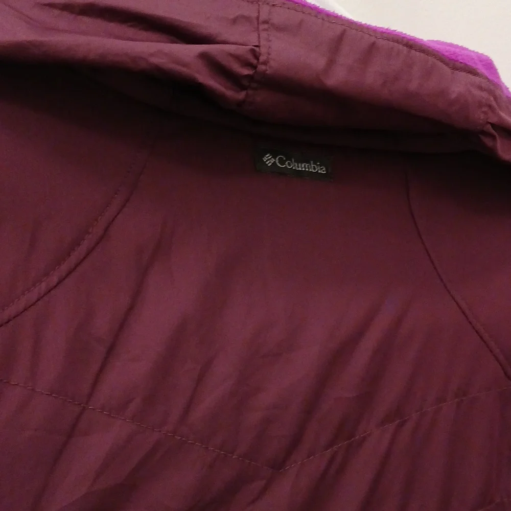 Columbia Women's Fleece Lined Vest Purple  Large - Picture 4 of 7